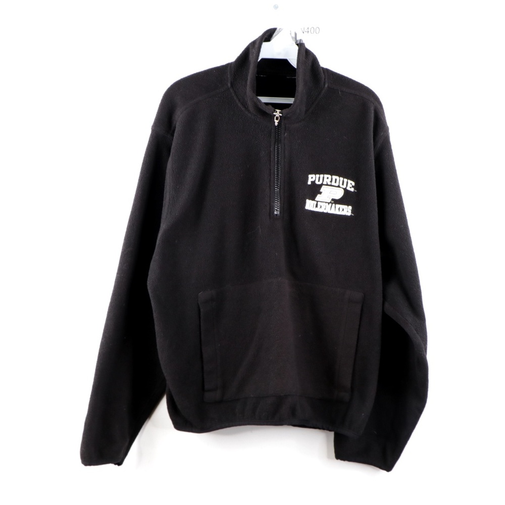 Vintage 90s Champion Purdue Fleece Sweater Black